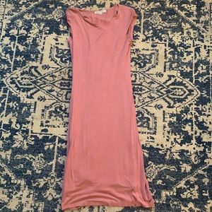 Pink body con dress